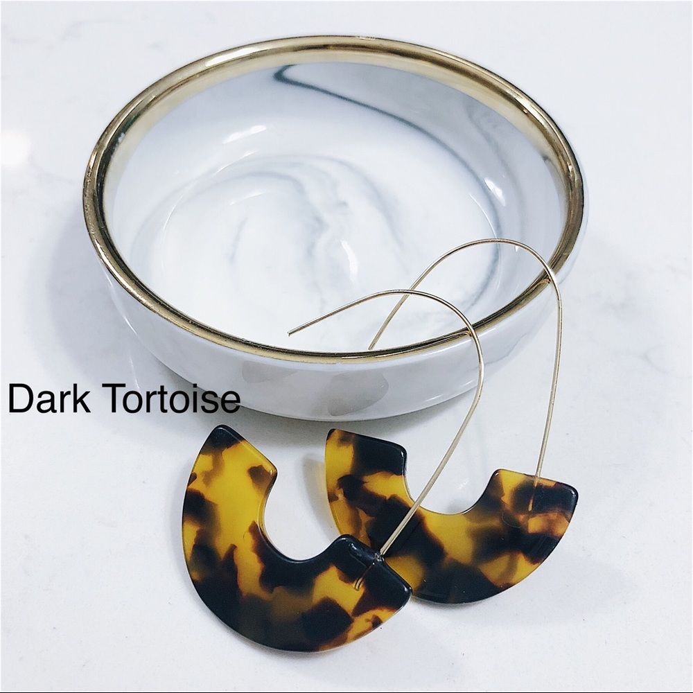 HP⭐️BaubleBar Style Tortoise Drop Earrings - Picture 6 of 6